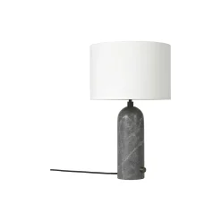 Gravity Table Lamp, grey marble/white