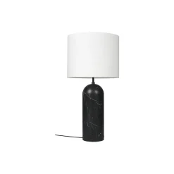 Gravity XL Floor Lamp, black marble/white