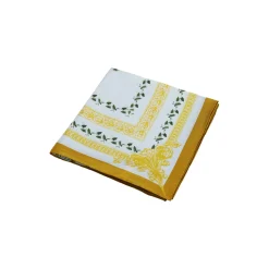 Green Flower Circle silketørklæde