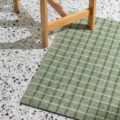 Grid Matcha Lemon dørmåtte