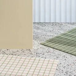 Grid Matcha Lemon dørmåtte