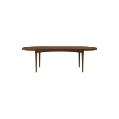 GROOVE COFFEE TABLE OVAL, oiled walnut