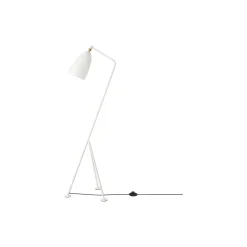 Gräshoppa Floor Lamp, alabaster white glossy