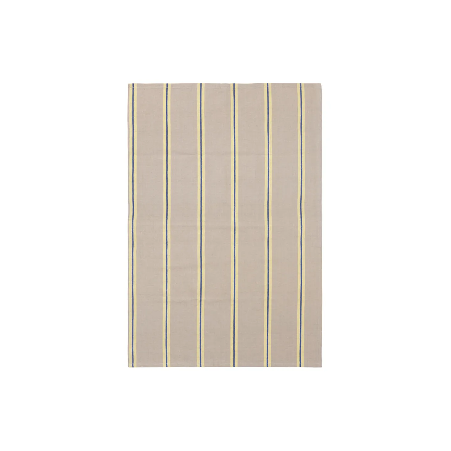 Hale Tea Towel, oyster/lemon/bright blue