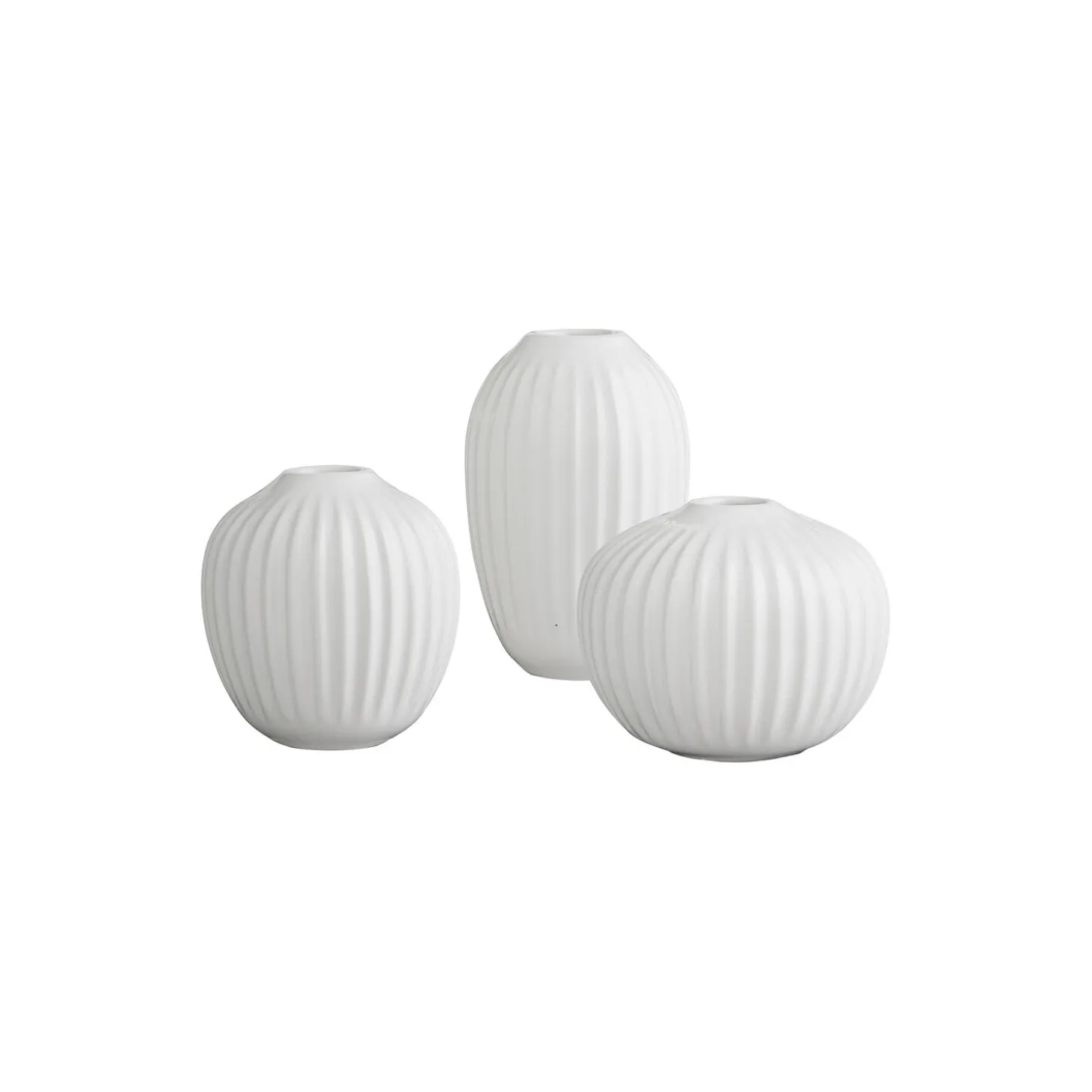 Hammershøi vase miniature 3 stk