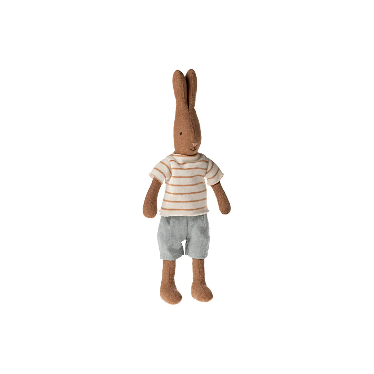 Hare str. 1 med t-shirt og shorts, chokoladebrun