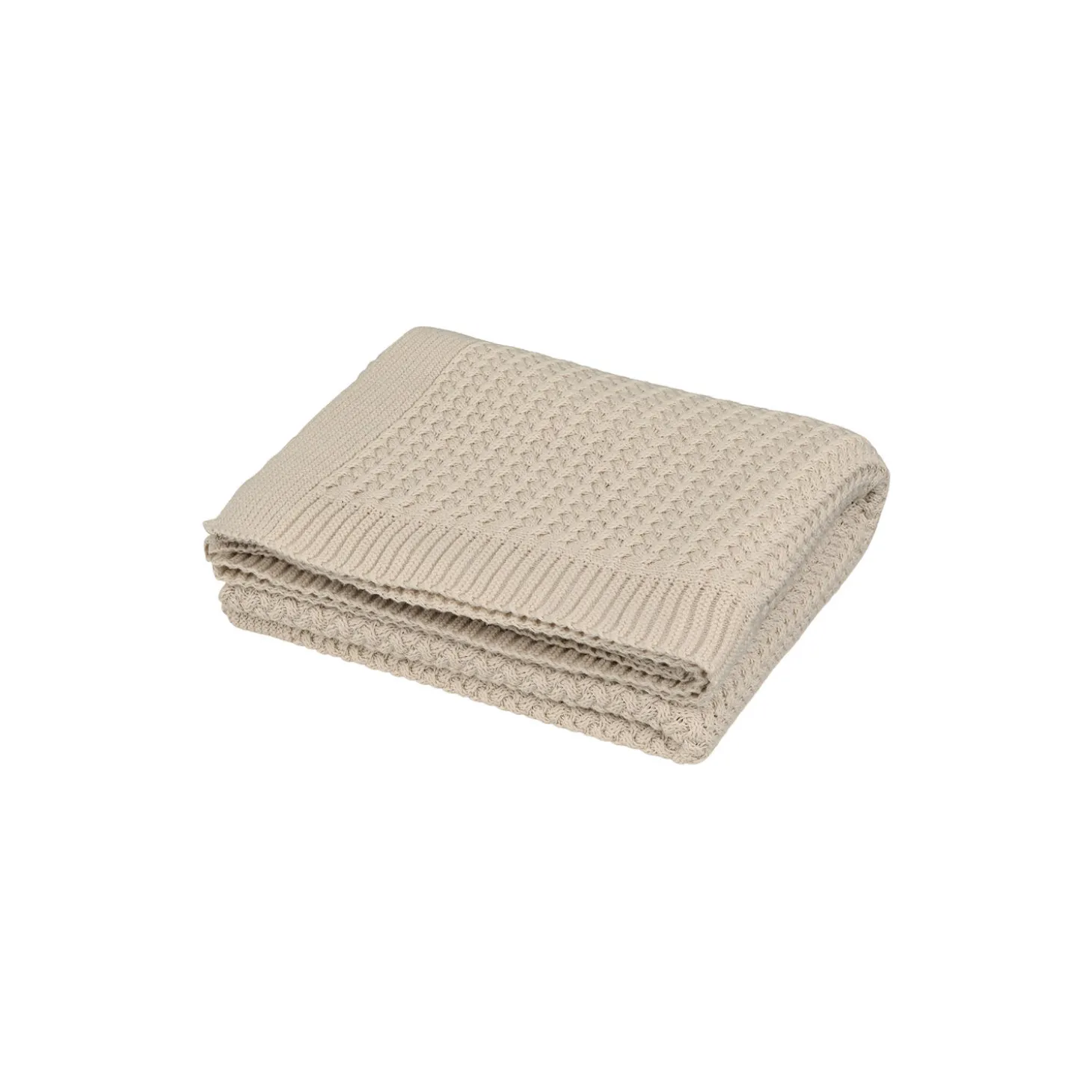 Harper baby striktæppe, latte