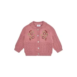 Hccilja Embroidery Cardigan, dry rose