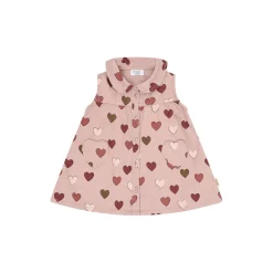Hckatinka Fine Twill Old Hearts Everyday Dress, adobe rose