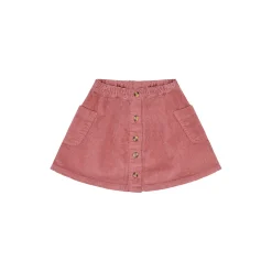 Hcnanna Solid Corduroy Skirt, dry rose