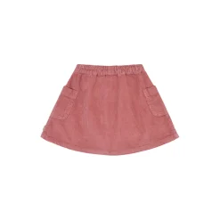 Hcnanna Solid Corduroy Skirt, dry rose