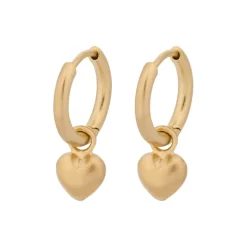 Heart øreringe, guld