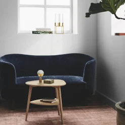 Heart Table, hvidolieret eg