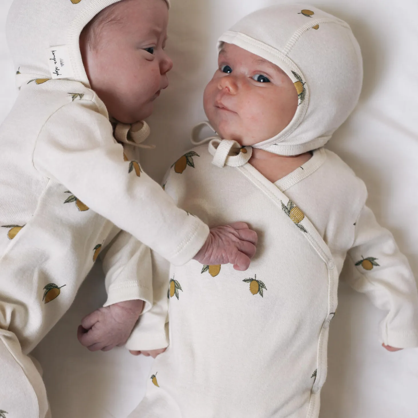 Heldragt til nyfødt, lemon