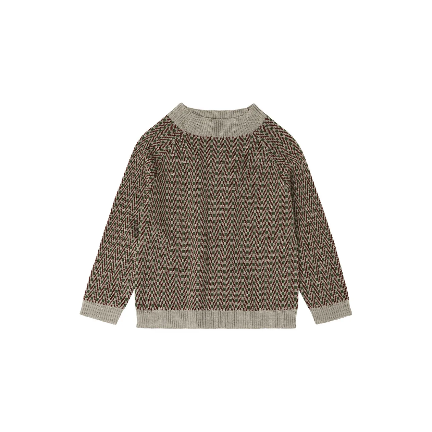 Herringbone Sweater, oat melange