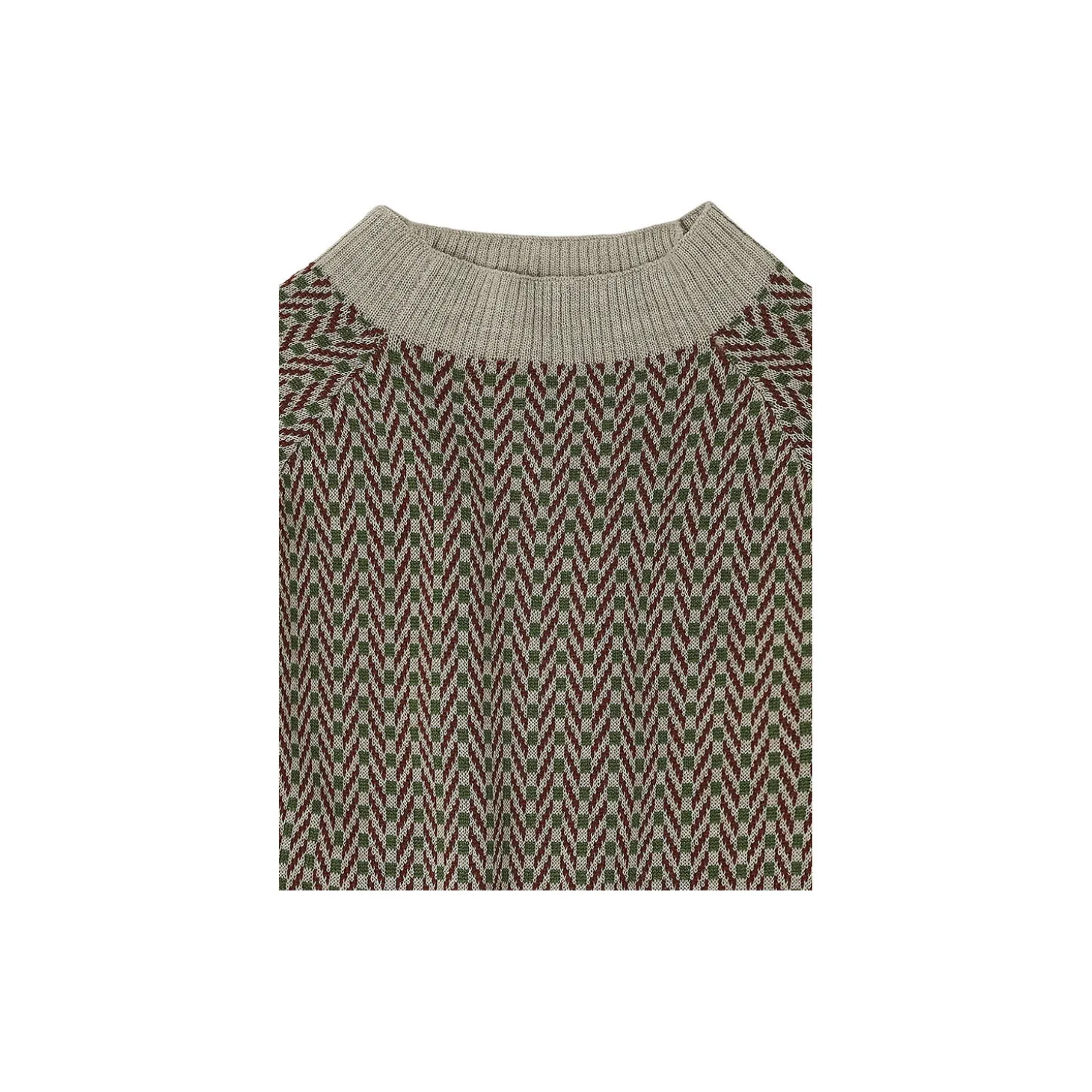 Herringbone Sweater, oat melange