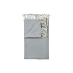 HERRINGBONE Throw, mid grey/white