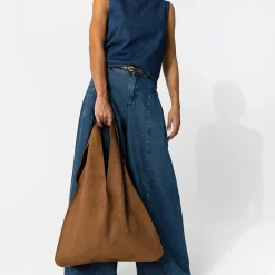 High waisted denim pants - Anna fit, dark blue denim