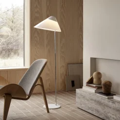 HJW03 Opala gulvlampe, hvid