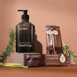 Håndsæbe startersæt, citrongræs/rosmarin/cedertræ