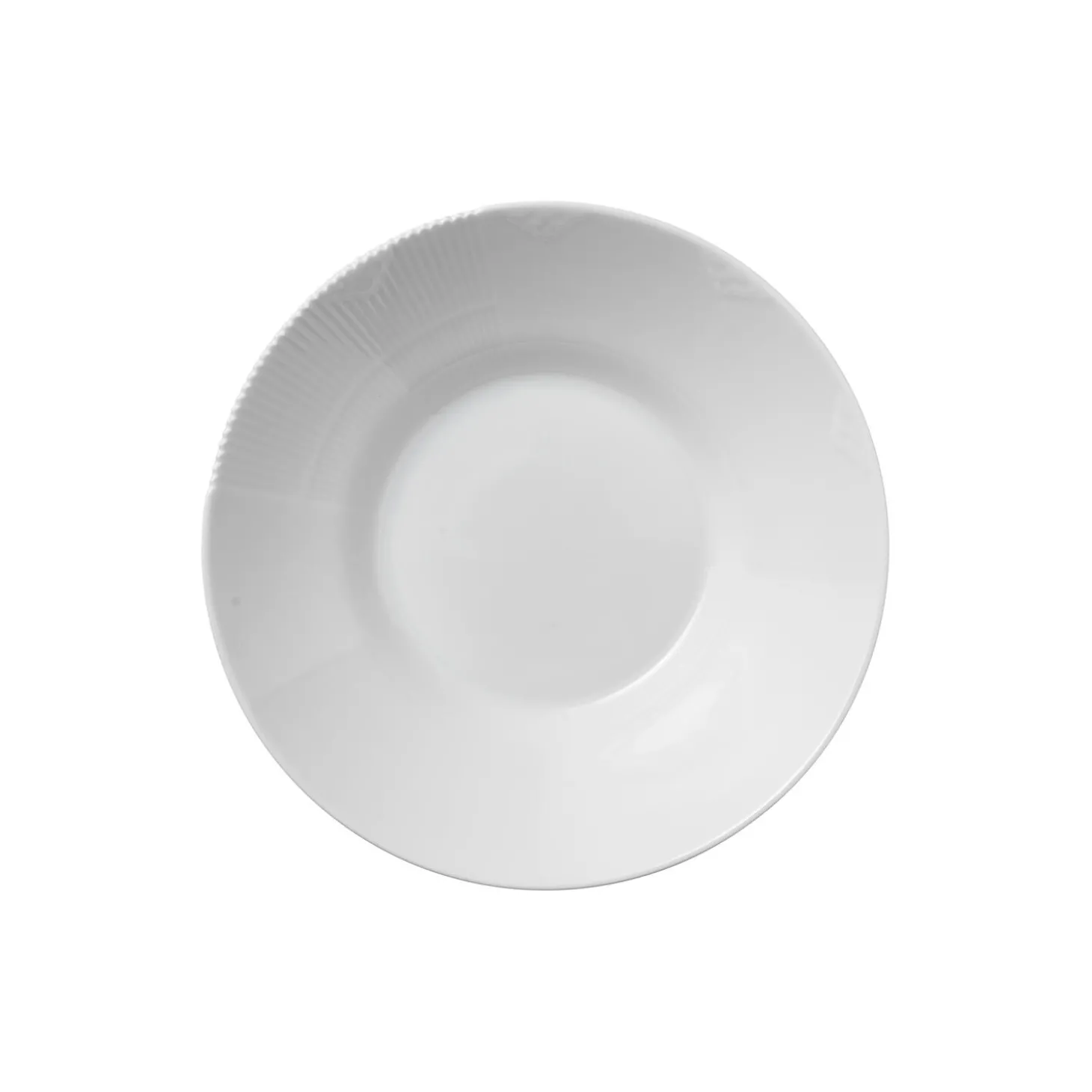 Hvid Elements dyb tallerken Ø 25 cm