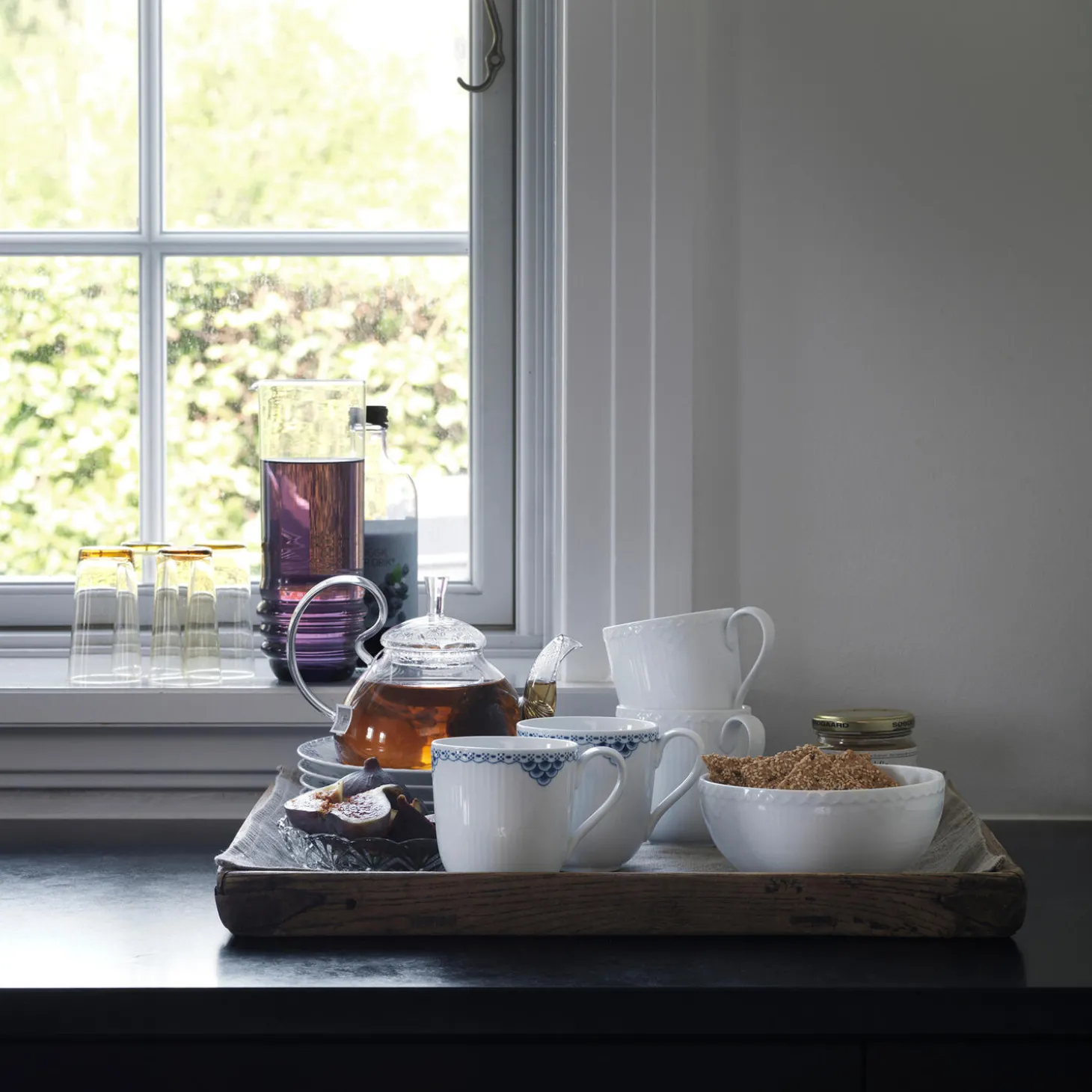 Hvid Halvblonde krus 37 cl, 2 stk