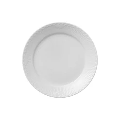 Hvid Halvblonde tallerken Ø 25 cm