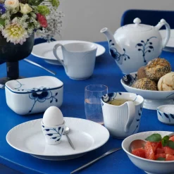 Hvid Halvblonde tallerken Ø 22 cm