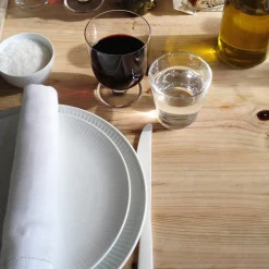 Hvid Riflet Coupe tallerken Ø 27 cm