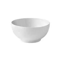 Hvid Riflet skål 310 cl