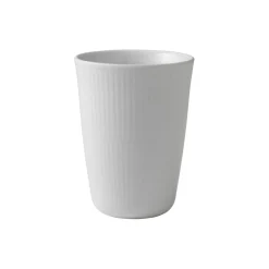 Hvid Riflet termokop 39 cl