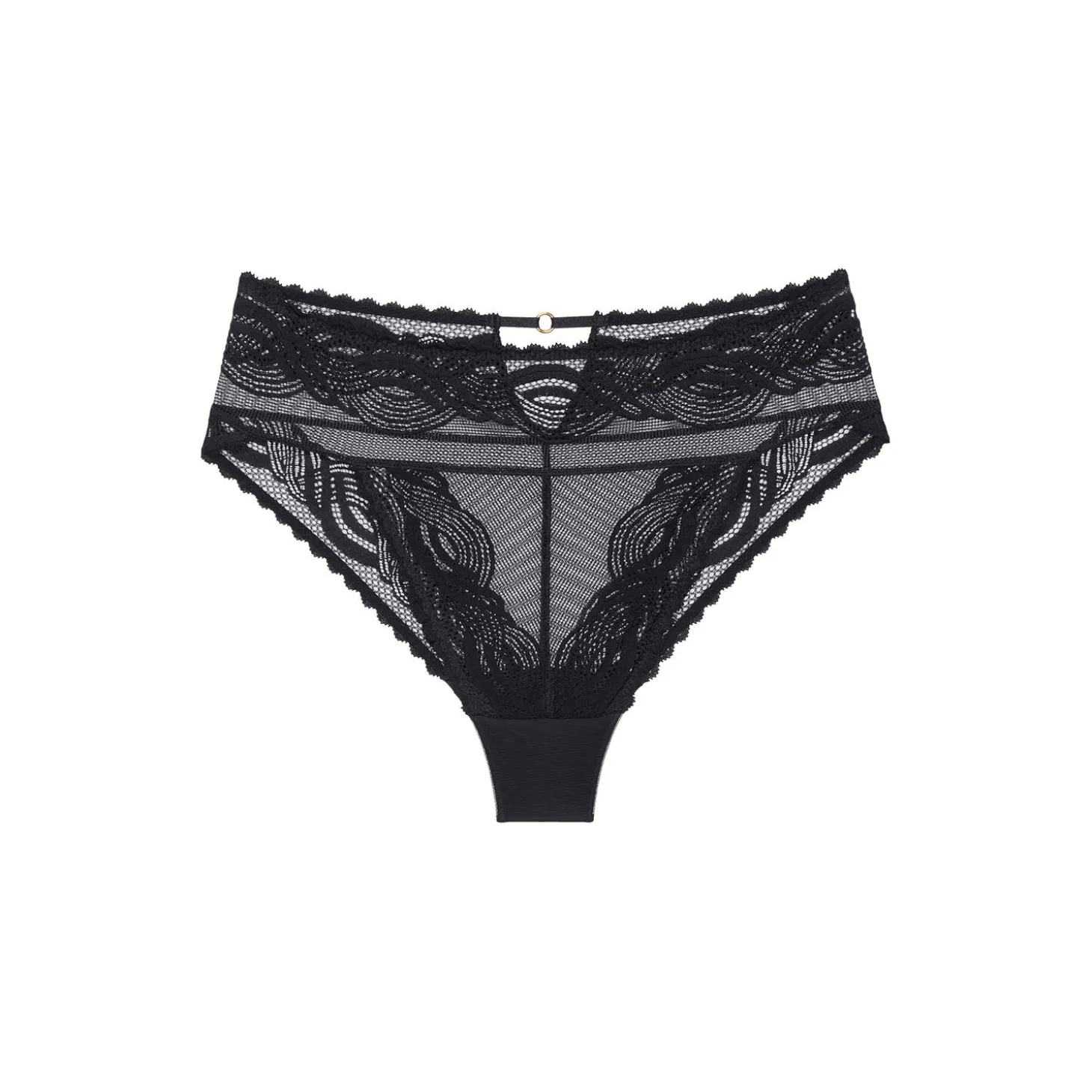 Hypnotic Spotlight High Leg Brazilian, black