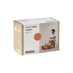 3-i-1 Gåvogn, burnt orange/dusty green