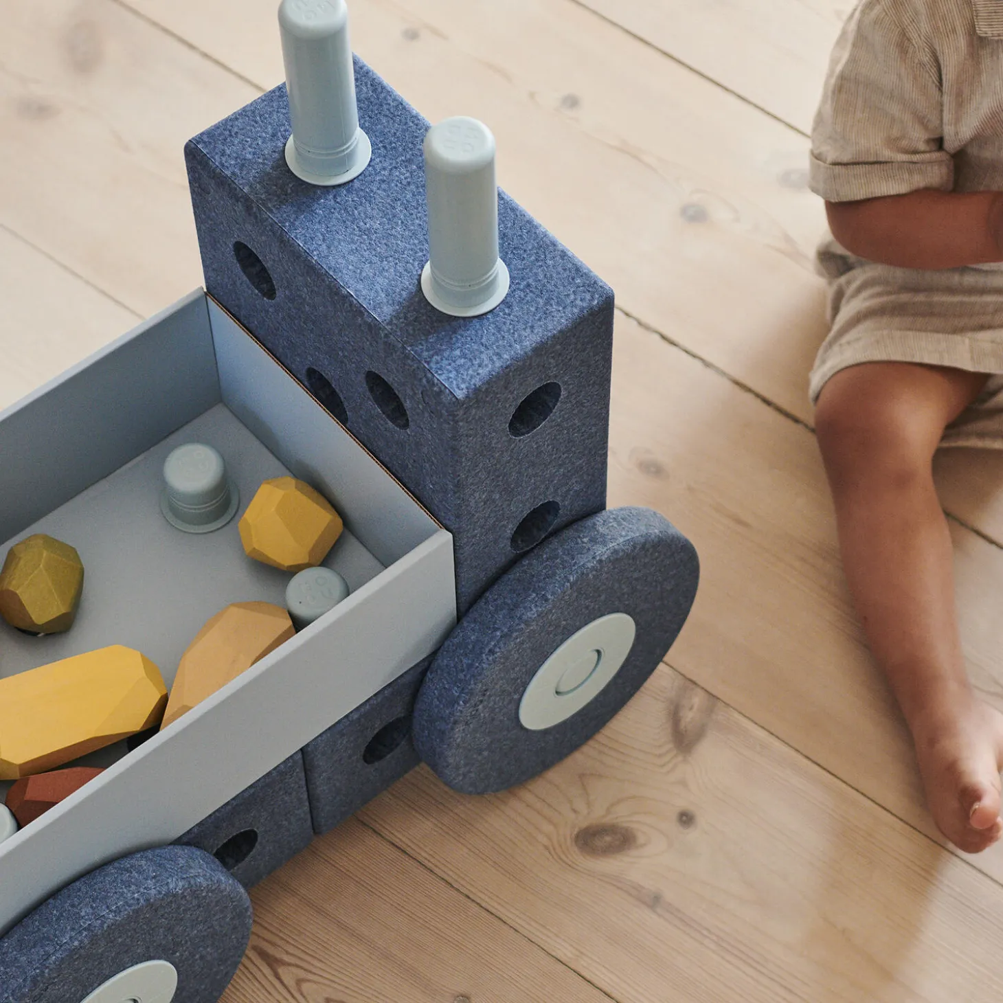 3-i-1 Gåvogn, deep blue/sky blue