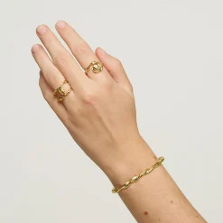 Idun Double Ring, forgyldt