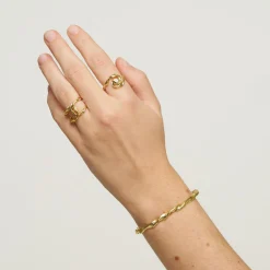 Idun Double Ring, forsølvet