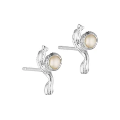 Idun Post Øreringe, forsølvet