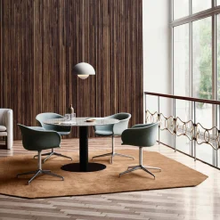 In Between SK19 spisebord, Bianco Carrara/black