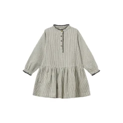 IndicaSK Dress, black thin stripe