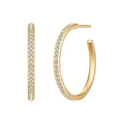 Infinity Medium Hoops, gold