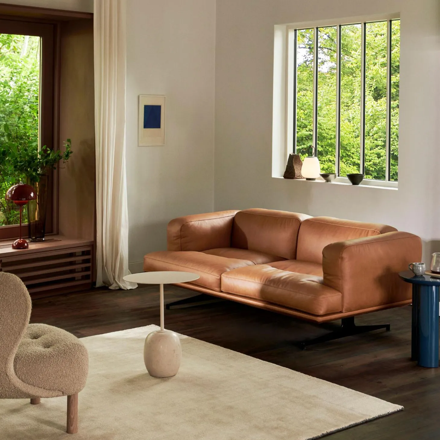 Inland AV22 2-pers. sofa, Noble Cognac