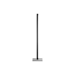 INLAY F1 LINEAR gulvlampe, matt black/satin silver