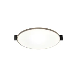 INLAY ROUND C3 loft-/væglampe, matt black/satin gold