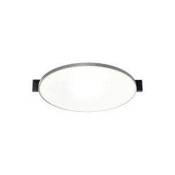 INLAY ROUND C3 loft-/væglampe, matt black/satin silver