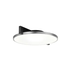 INLAY ROUND C2 loft-/væglampe, matt black/satin silver