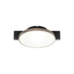 INLAY ROUND C1 loft-/væglampe, matt black/satin gold