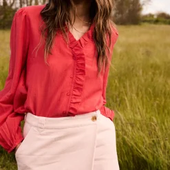 IR Thora LS Shirt, poinsettia