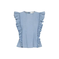 IR Trica Top, light denim blue