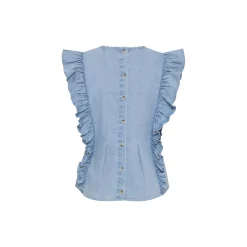 IR Trica Top, light denim blue