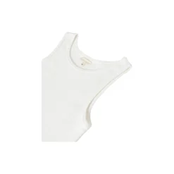 Irene pointelle top, white
